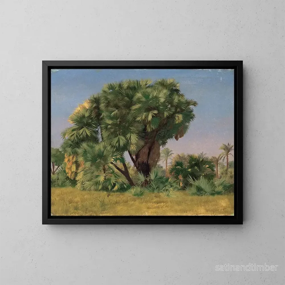 Reproduktion av målningen Studie av palmer - Jean-Léon Gérôme