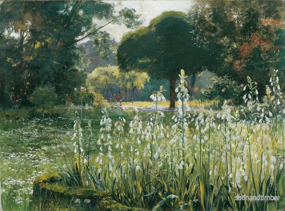 Reproduktion av målningen Hyacinthes d'été, glaïeuls galtoniens - Hugo Charlemont - Bild 2