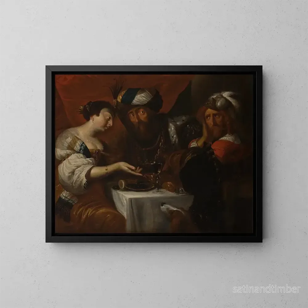 Reproduktion av målningen Fête d'Esther - Hendrick Herregouts