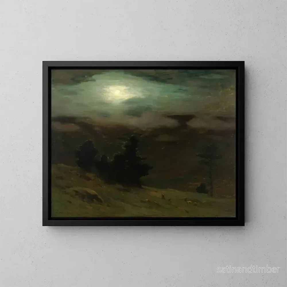 Reproduktion av målningen Brumes rassemblées - Charles Warren Eaton
