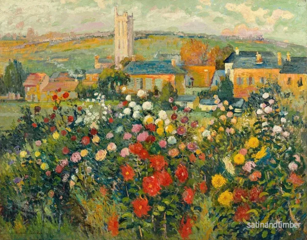 Reproduktion av målningen Trädgård d'Artantal - Robert Antoine Pinchon - Bild 2
