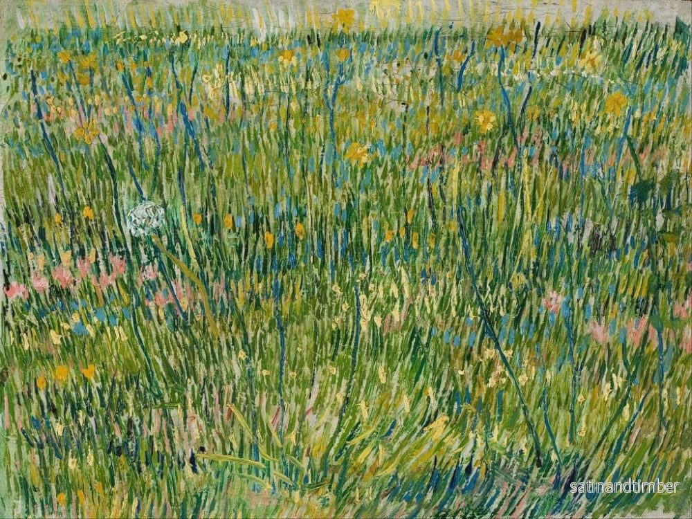 Reproduktion av målningen Tâche d'herbe - Vincent van Gogh - Bild 2