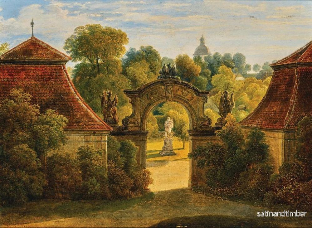 Reproduktion av målningen En vy av en majestätisk park - Johann Nepomuk Schadlberger - Bild 2