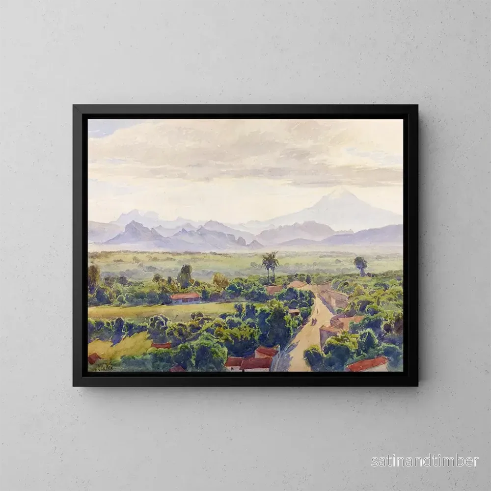 Reproduktion av målningen Vue de Cuernavaca - Henry Otto Wix