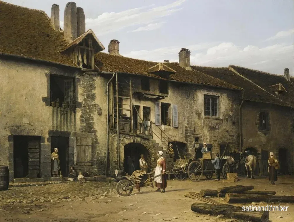 Reproduktion av målningen Le Village - Léon Legat - Bild 2