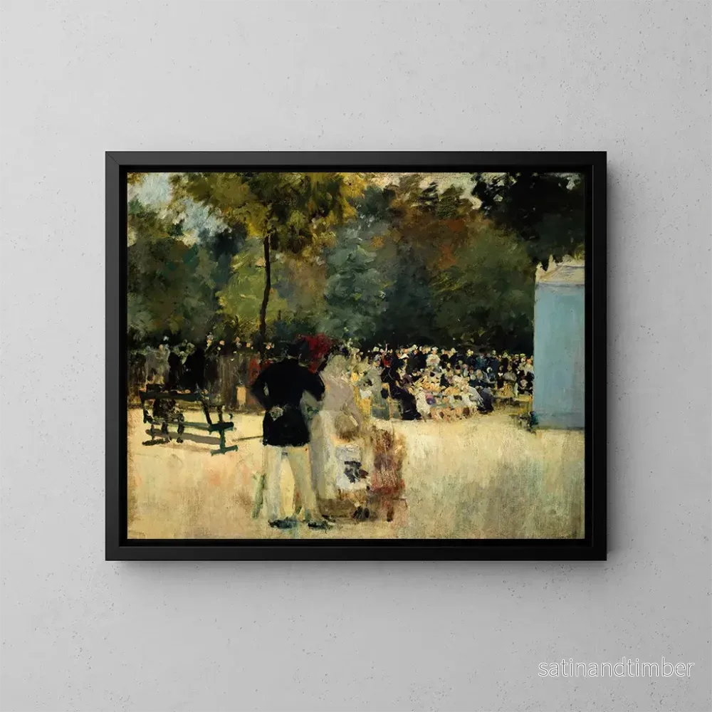 Reproduktion av målningen Le Guignol du jardin des Tuileries – Émile Antoine Guillier Reproduktion av målningen Le Guignol du jardin des Tuileries – Émile Antoine Guillier