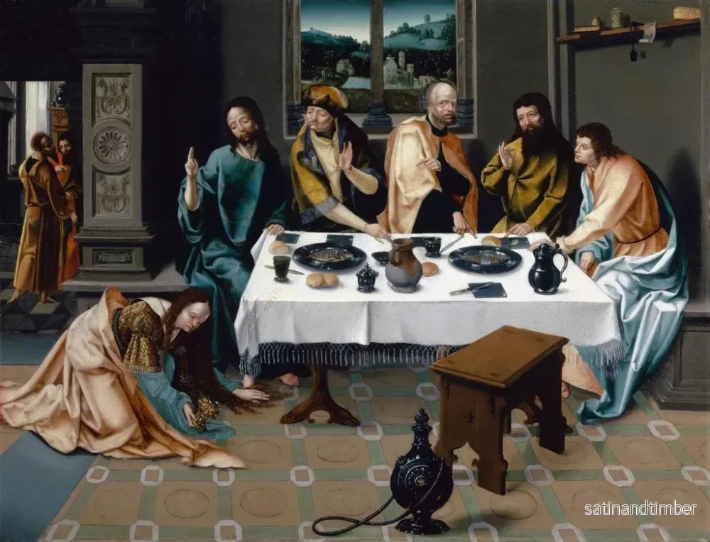 Reproduktion av målningen Le Christ dans la maison de Simon - Atelier de Jan van Dornicke - Bild 2