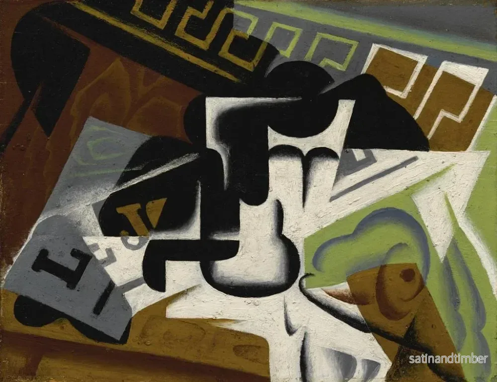 Reproduktion av målningen Journal och skål - Juan Gris - Bild 2