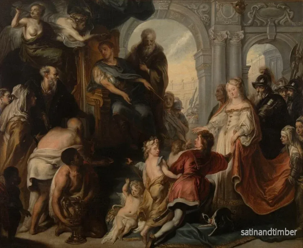 Reproduktion av målningen La continence de Scipion l'Africain - Theodoor van Thulden - Bild 2