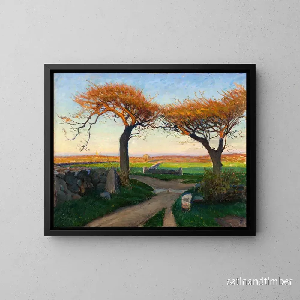 Reproduktion av målningen Landskapsbild av Halland – Richard Bergh Reproduktion av målningen Landskapsbild av Halland – Richard Bergh