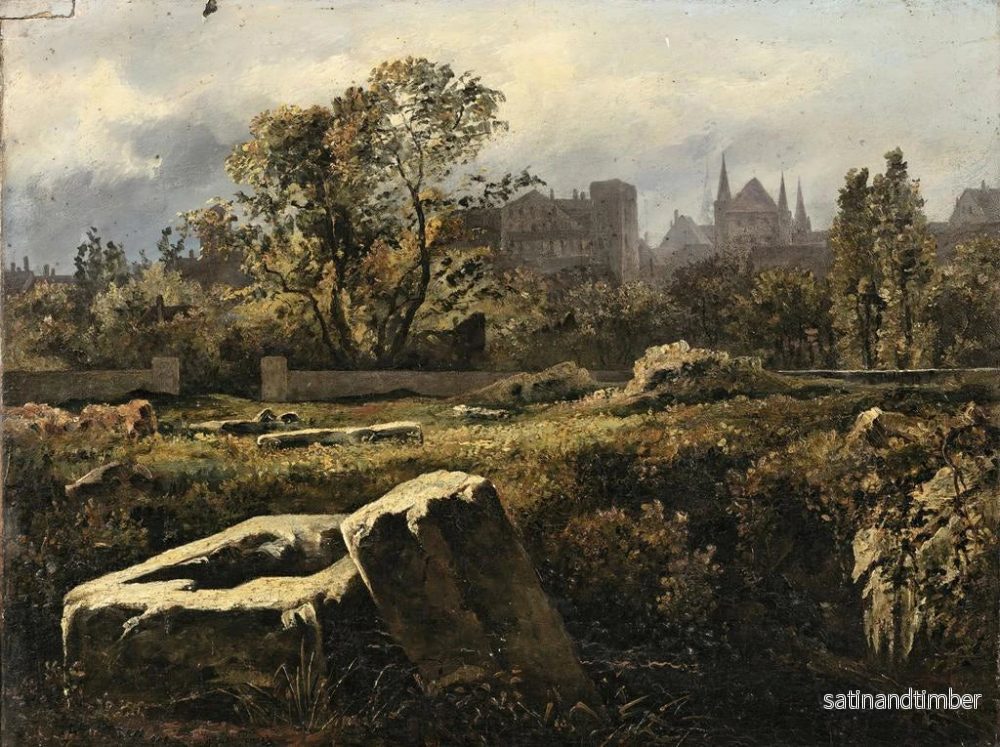 Reproduktion av målningen Cimetière romain à Avenches, Suisse - John Dalton - Bild 2