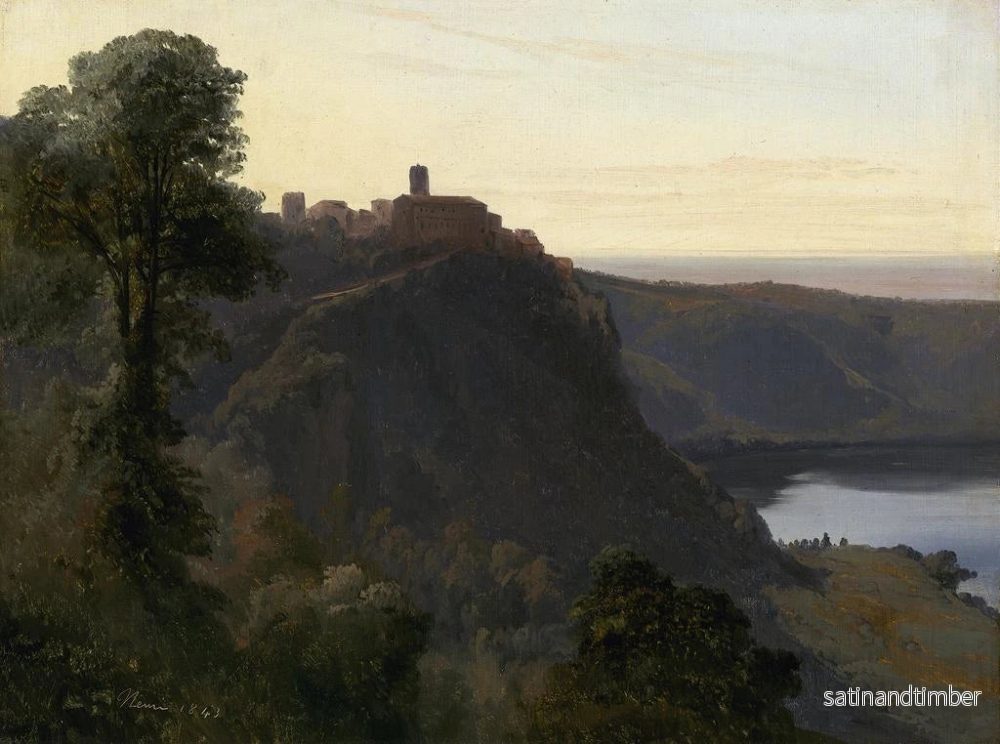 Reproduktion av målningen Vue du lac Nemi - Jules Coignet - Bild 2