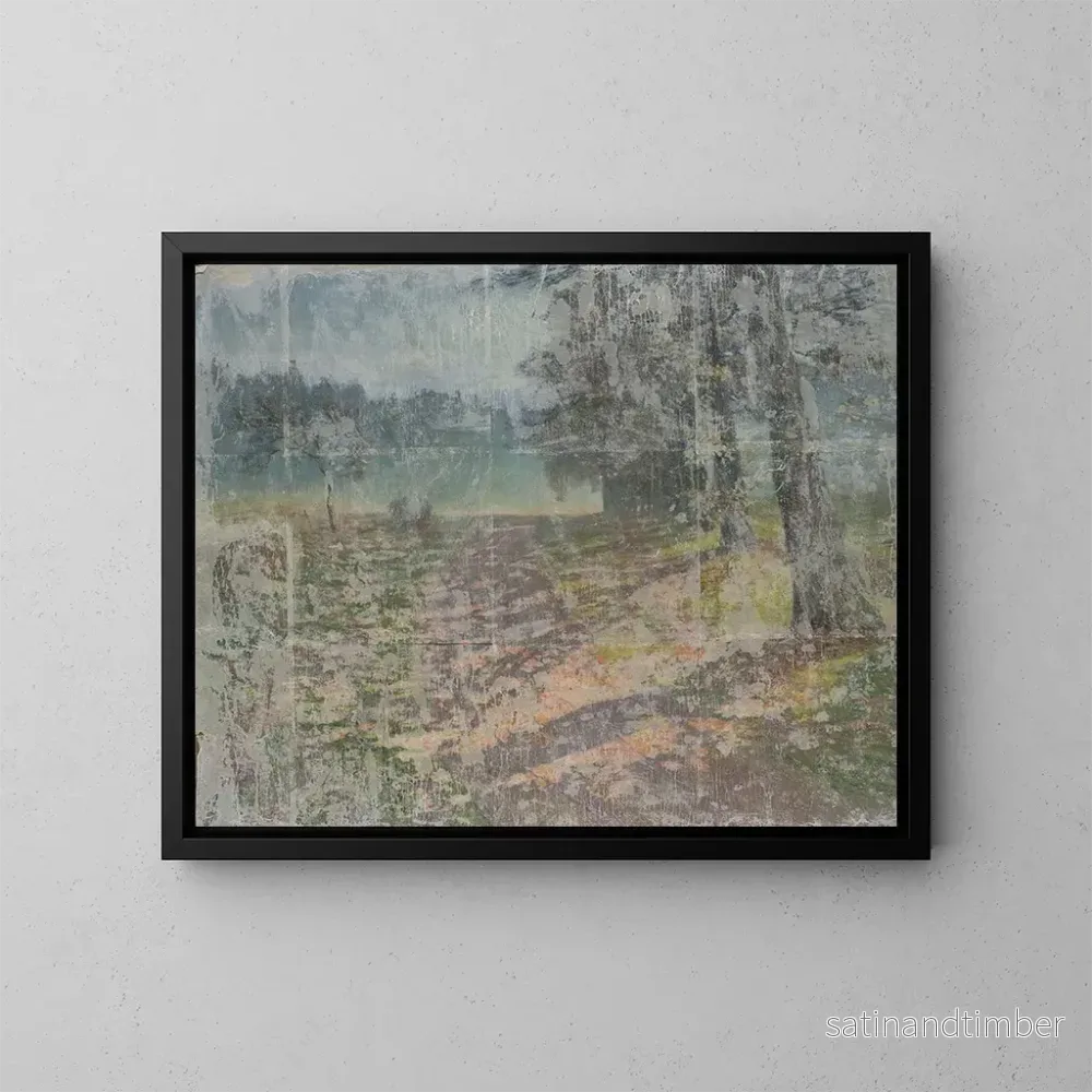 Reproduktion av målningen Landskap - Franciszek Jurjewicz