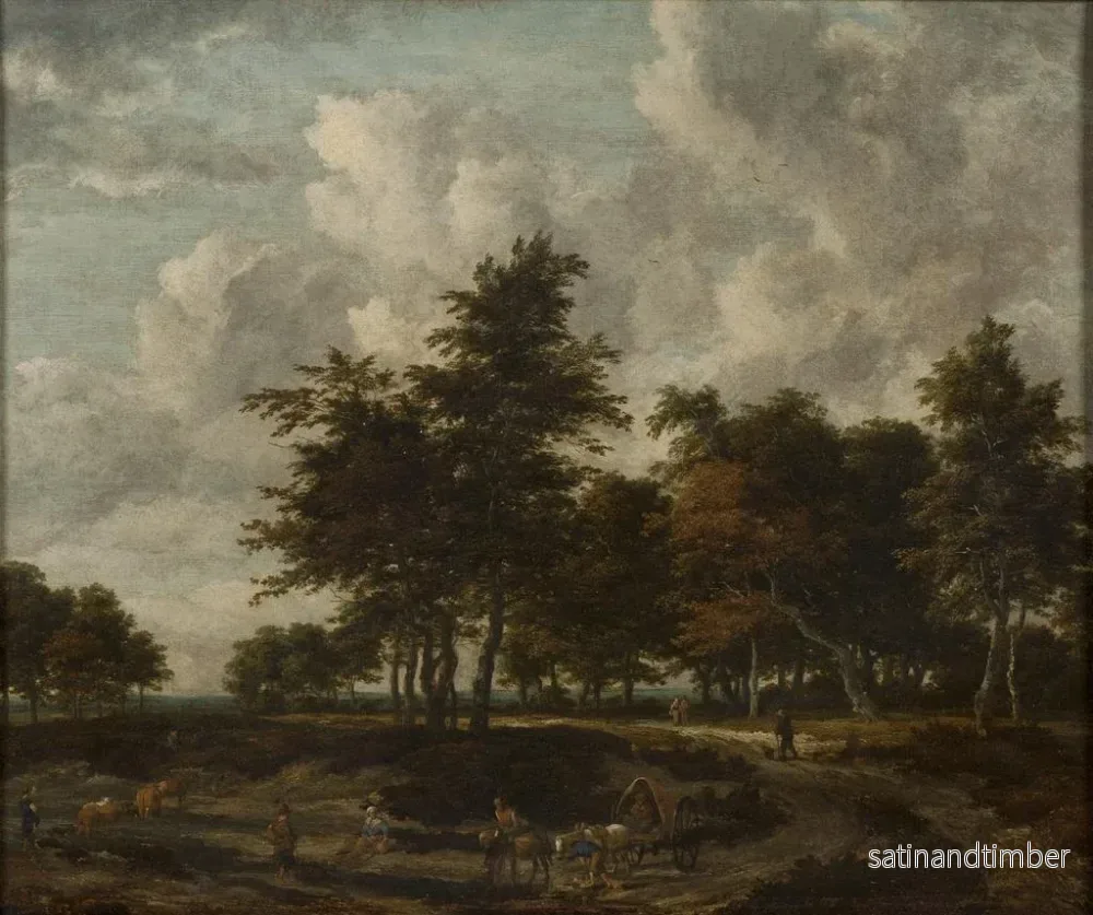Reproduktion av målningen Väg genom en skog - Jacob van Ruisdael - Bild 2