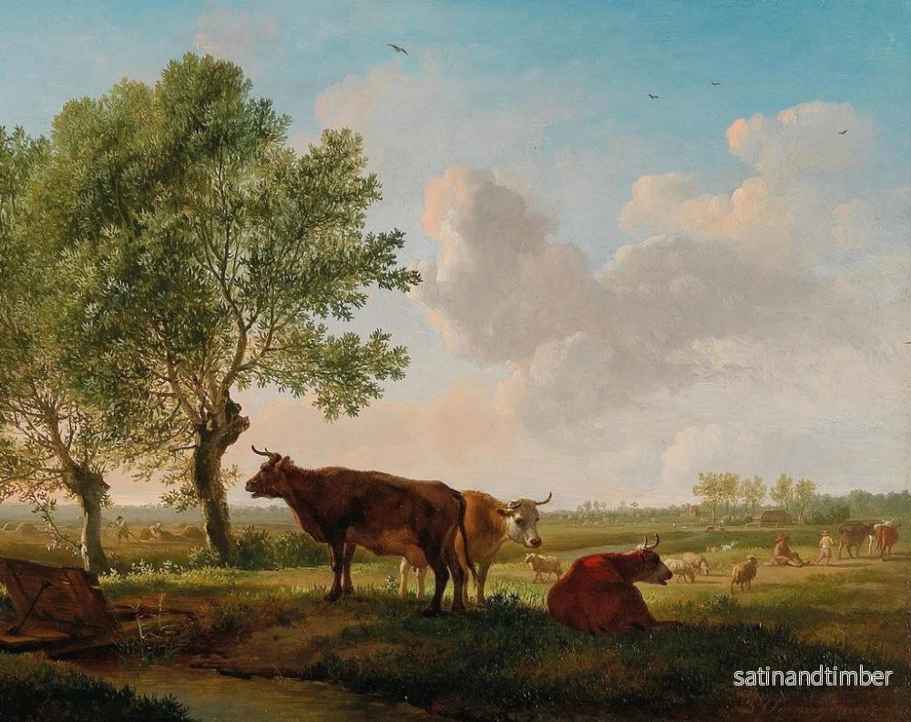 Reproduktion av målningen av boskap på ängen - Balthasar Paul Ommeganck - Bild 2