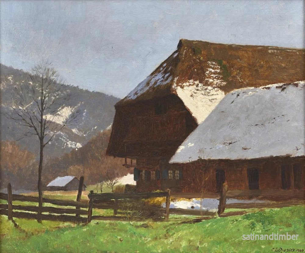 Reproduktion av målningen Idylle de la Forêt-Noire - Karl Schuster - Bild 2