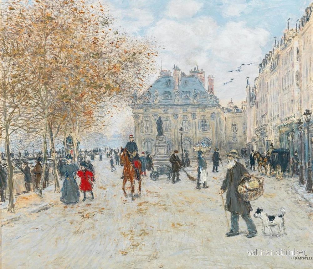 Reproduktion av målningen Le quai Malaquais à Paris - Jean François Raffaëlli - Bild 2