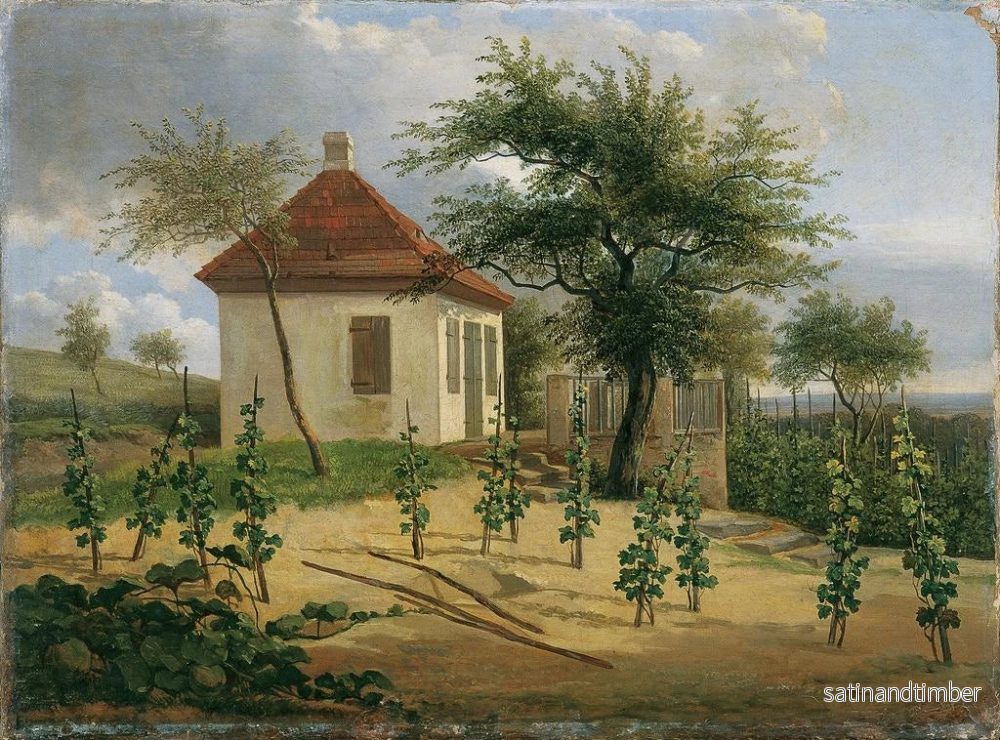Reproduktion av målningen Pavillon sur la colline de Dr Krner à Loschwitz - Karl Gottfried Traugott Faber - Bild 2