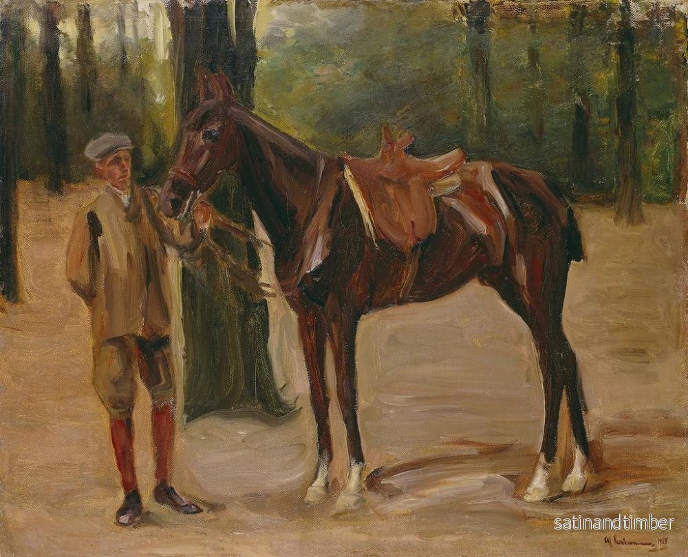 Reproduktion av målningen Cavalier med häst - Max Liebermann - Bild 2