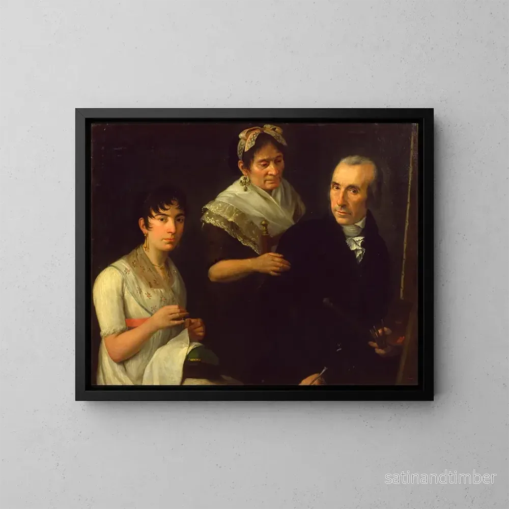Reproduktion av målningen La Famille du peintre - Francesc Lacoma i Sans