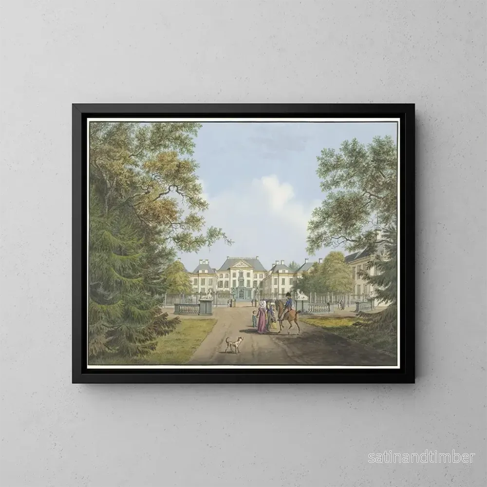 Reproduktion av målningen Vue du palais Het Loo - Cornelis de Kruyff