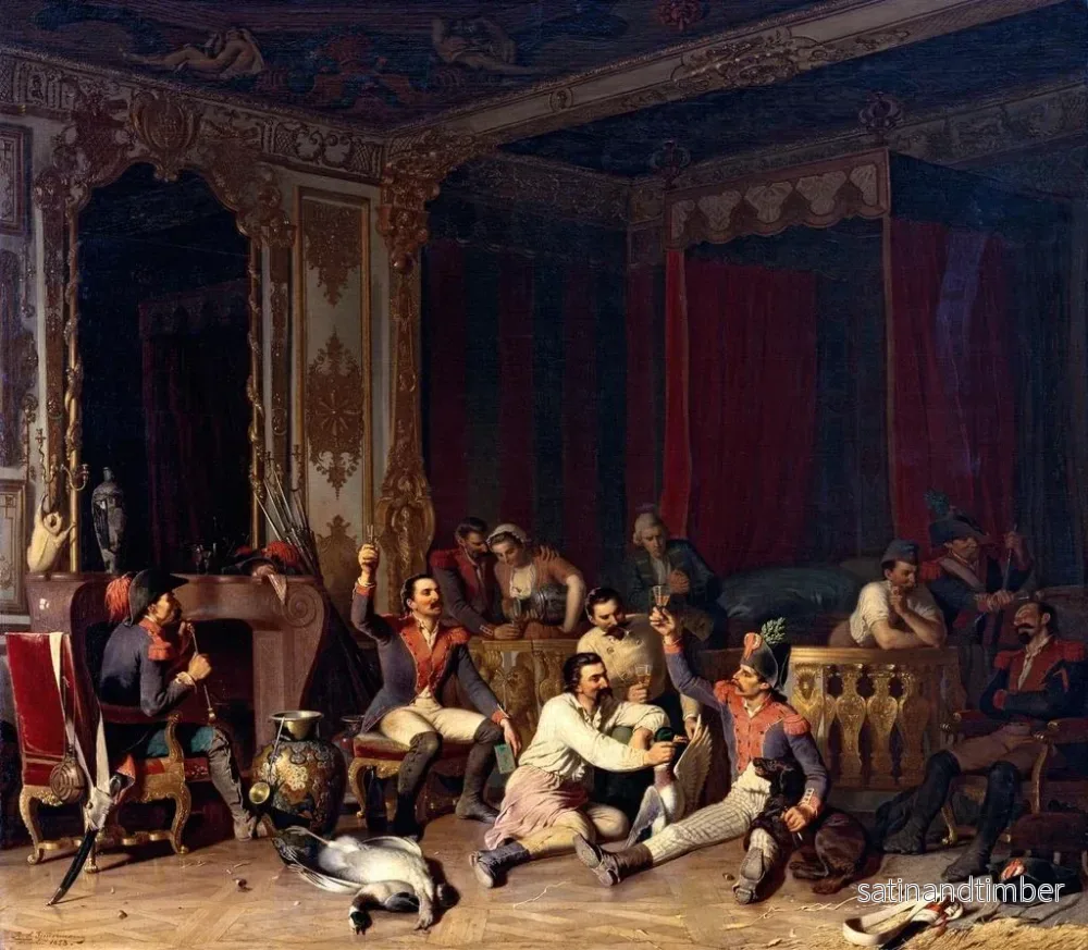 Reproduktion av målningen Quartier des soldats français - Reinhard Sebastian Zimmermann - Bild 2