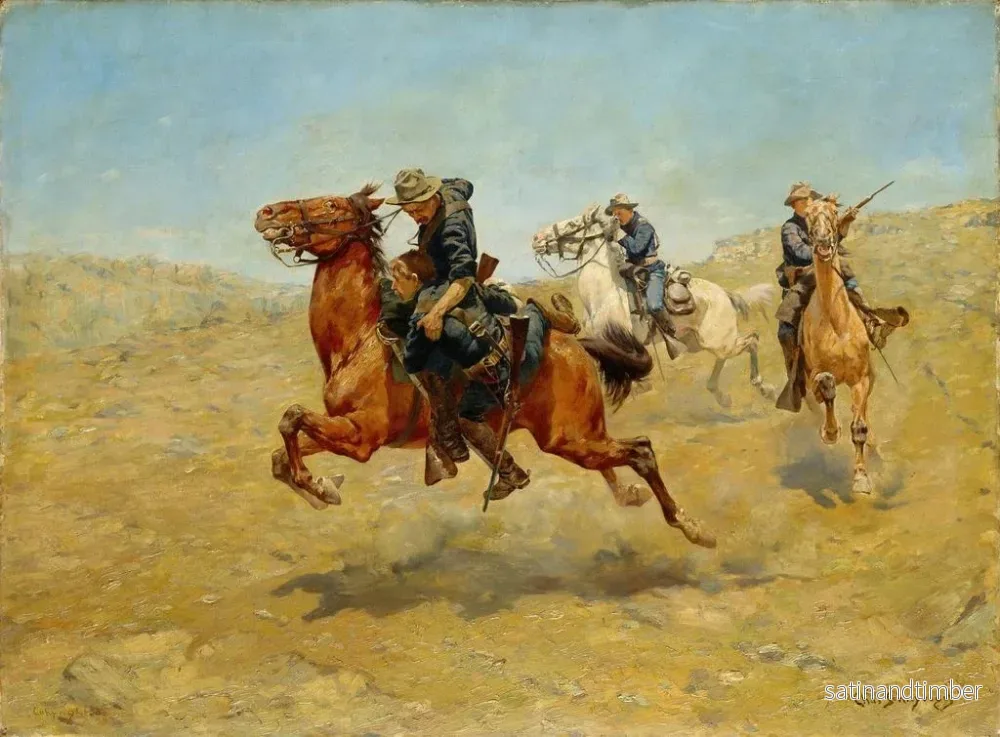 Reproduktion av målningen Mon Bunkie - Charles Schreyvogel - Bild 2