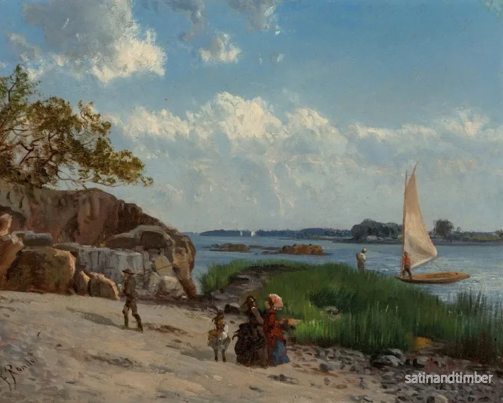 Reproduktion av målningen Île de pin, New York - Frederick Rondel - Bild 2