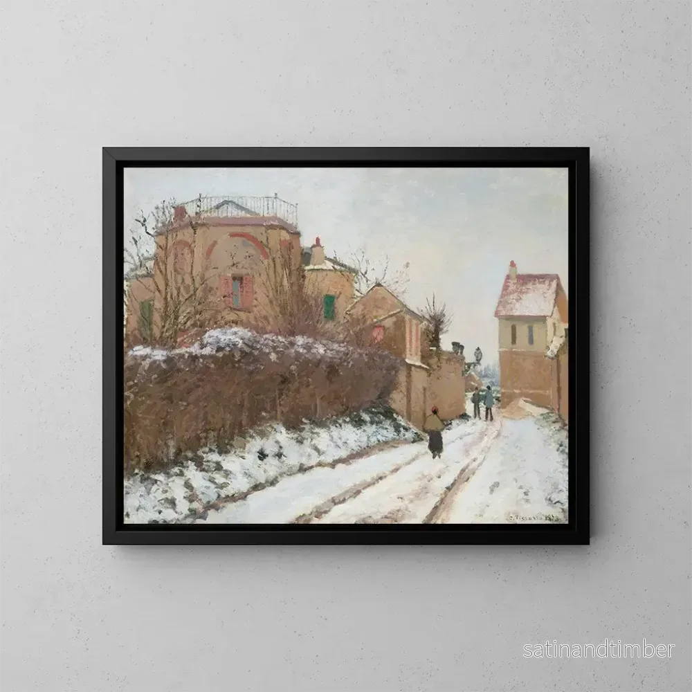 Reproduktion av målningen Rue de la Citadelle à Pontoise – Camille Pissarro Reproduktion av målningen Rue de la Citadelle à Pontoise – Camille Pissarro