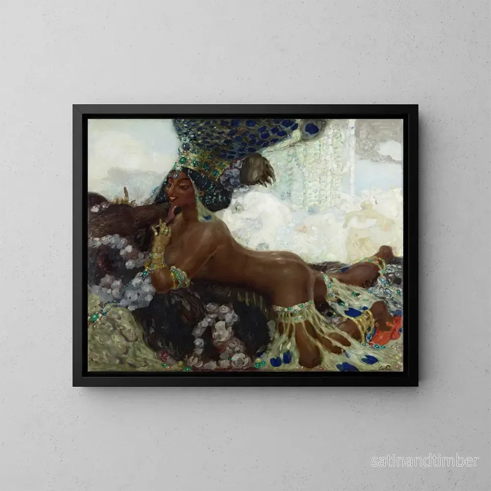 Reproduktion av målningen Bajadeh – Leo Putz Reproduktion av målningen Bajadeh – Leo Putz