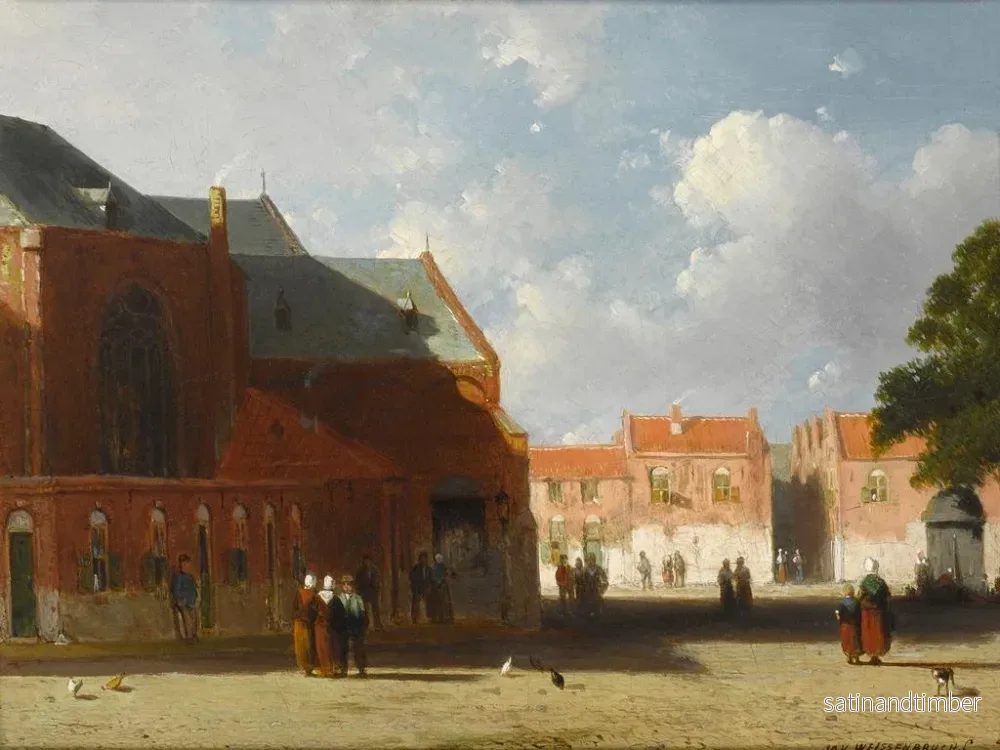 Reproduktion av målningen Vue d'une ville néerlandaise - Jan Weissenbruch - Bild 2