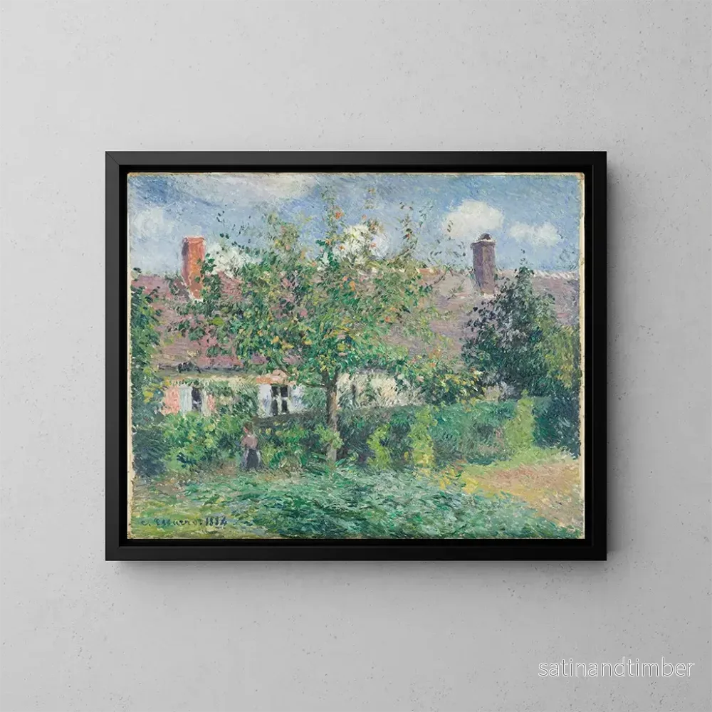 Reproduktion av målningen av bondgård i Ragny - Camille Pissarro