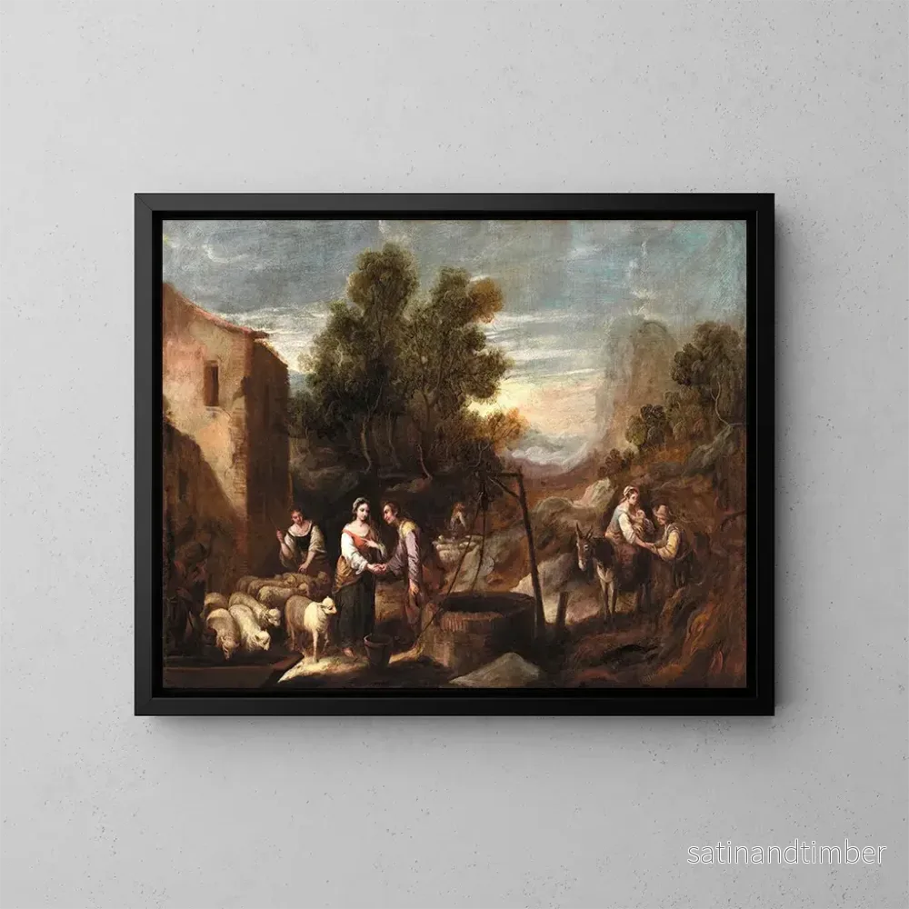 Reproduktion av målningen Jacob och Rachel – Francisco Antolínez y Sarabia Reproduktion av målningen Jacob och Rachel – Francisco Antolínez y Sarabia