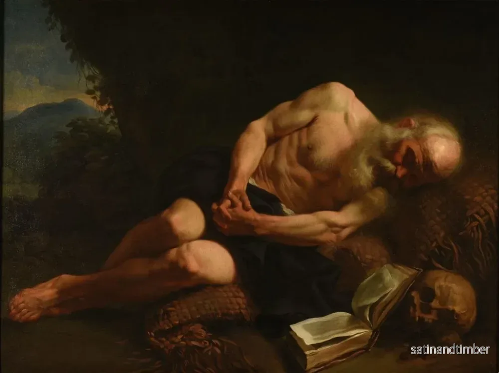 Reproduktion av målningen av Saint Jérôme - Joseph Marie Vien - Bild 2