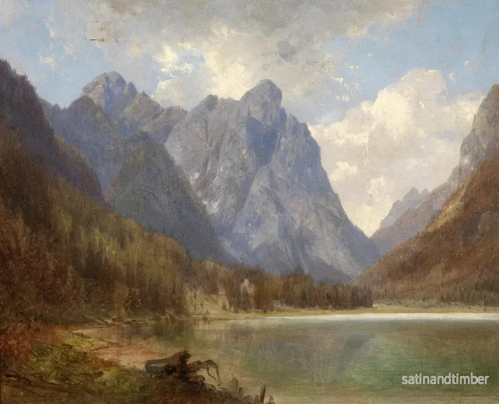 Reproduktion av målningen Lac de Toblach - Carl Hasch - Bild 2