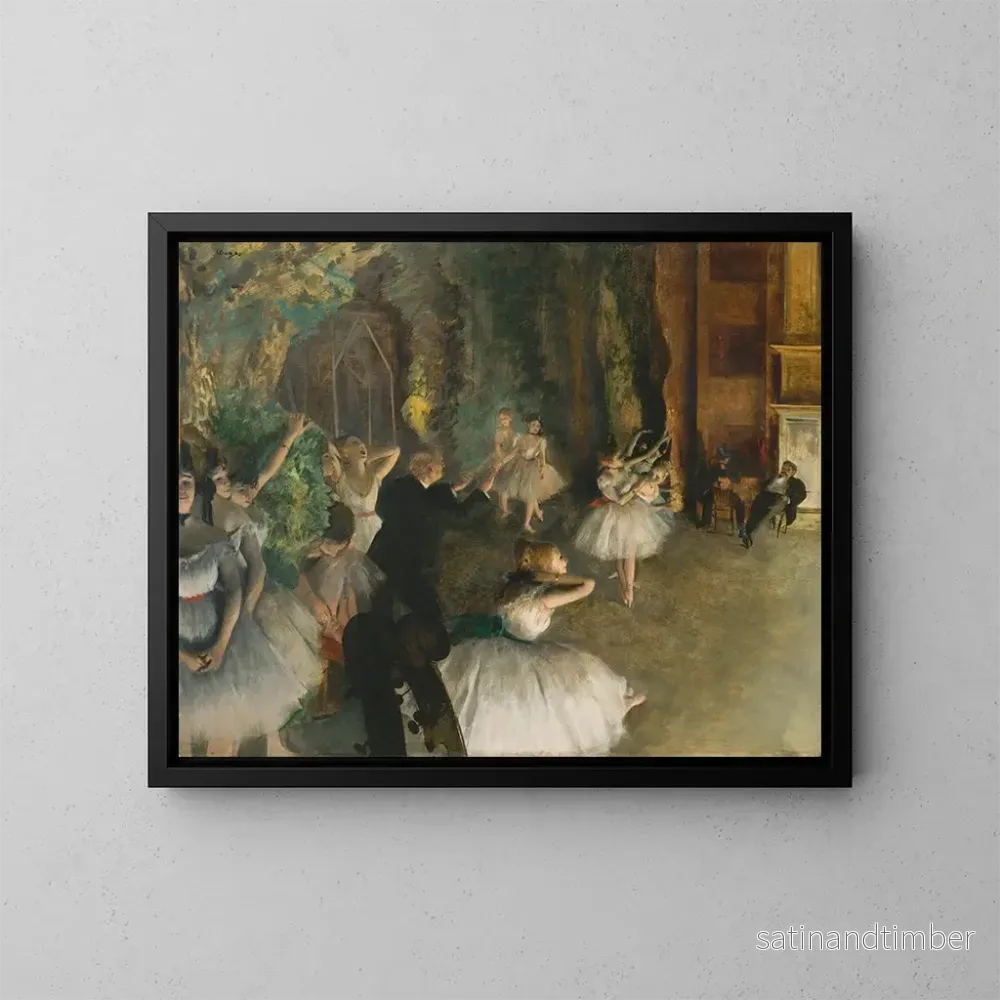 Reproduktion av målningen La Répétition du ballet sur scène - Edgar Degas - Bild 2
