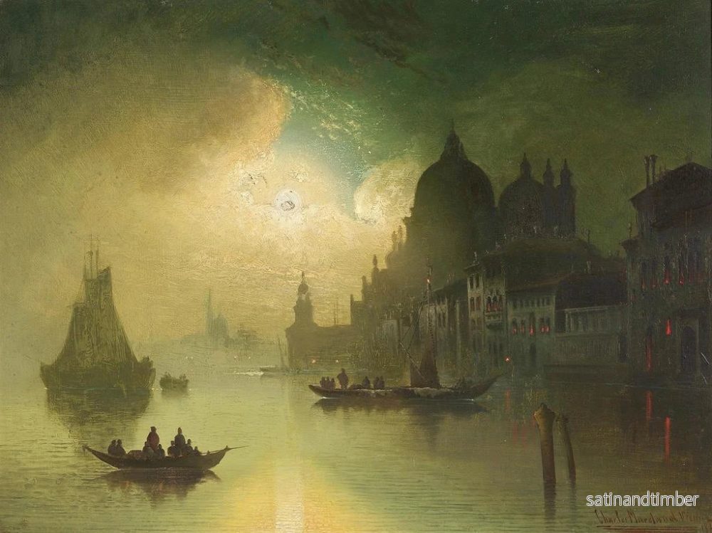 Reproduktion av målningen En natt med månsken över Venedig - Karl Kaufmann - Bild 2