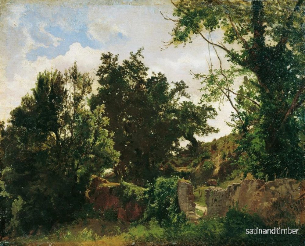 Reproduktion av målningen Mur du château à Plankenberg - Emil Jakob Schindler - Bild 2