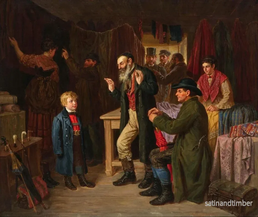 Reproduktion av målningen L'essayage du manteau - Gustav Zafaurek - Bild 2