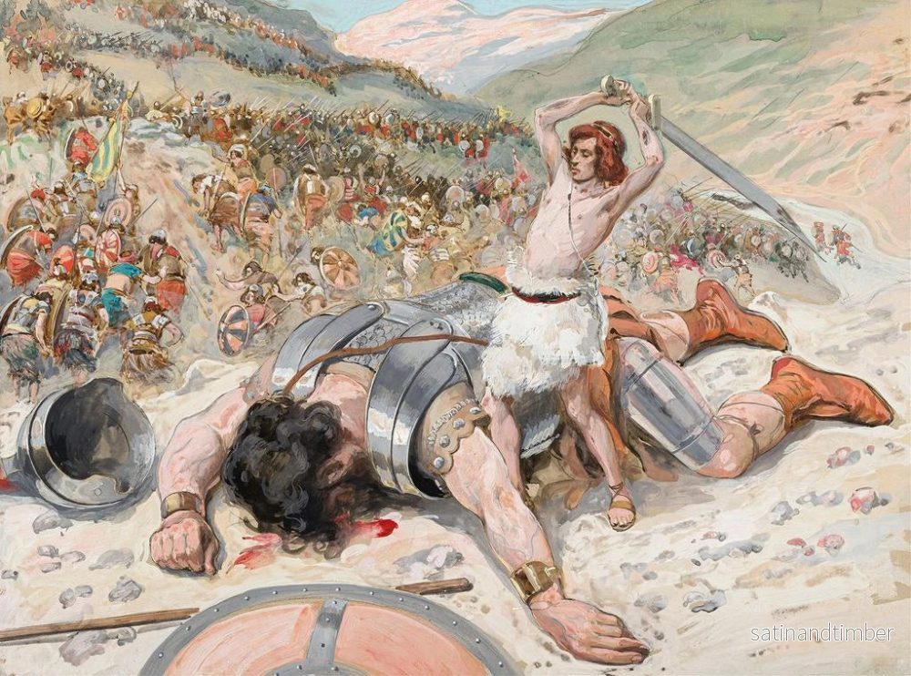 Reproduktion av målningen David hugger av Goliaths huvud - James Tissot - Bild 2