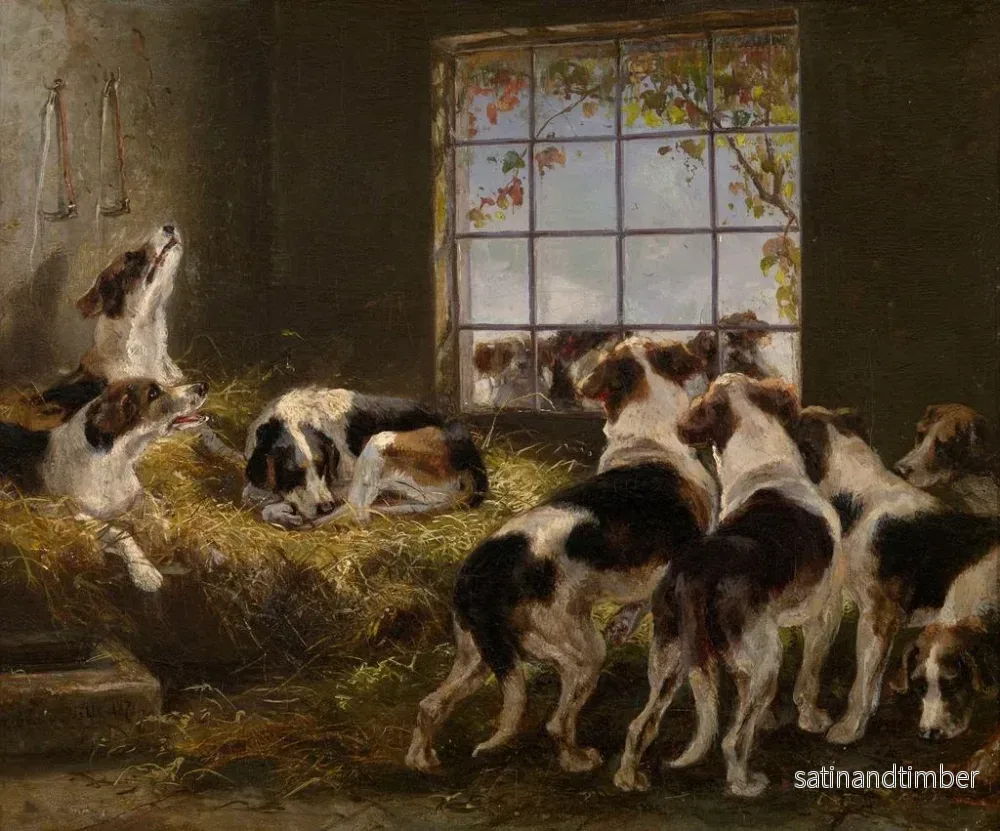 Reproduktion av målningen En flock av hundar - Vincent de Witte - Bild 2