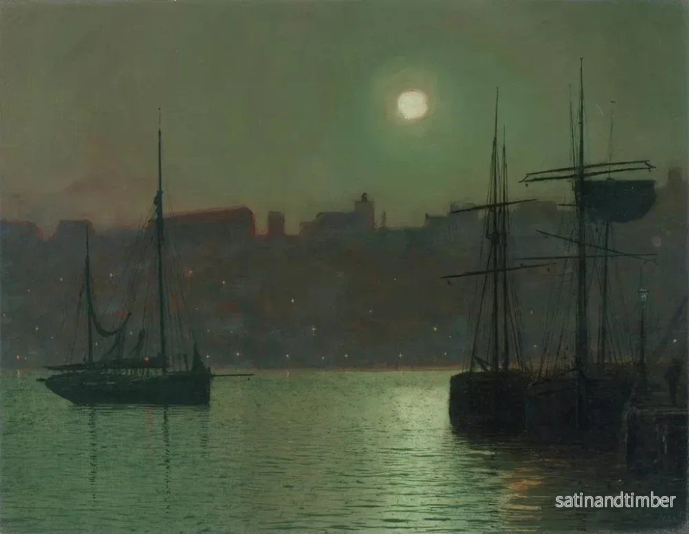 Reproduktion av målningen Vieux Scarborough - John Atkinson Grimshaw - Bild 2