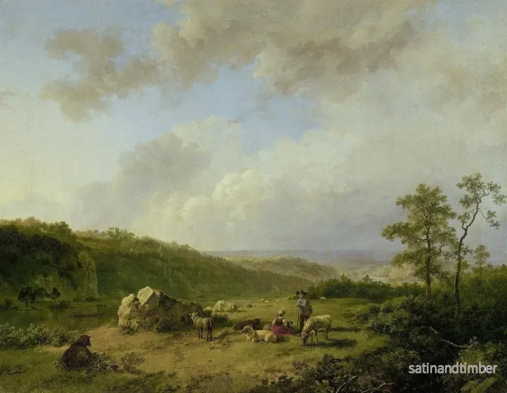 Reproduktion av målningen Landskap med ett hotande regnstorm - Barend Cornelis Koekkoek - Bild 2