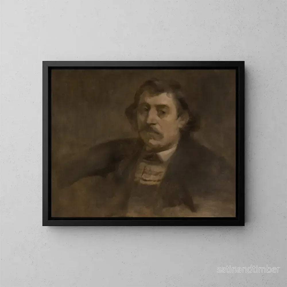 Reproduktion av målningen Portrait de Paul Gauguin - Eugène Carrière
