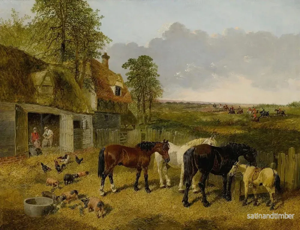 Reproduktion av målningen En lugn gård - John Frederick Herring Jr. - Bild 2