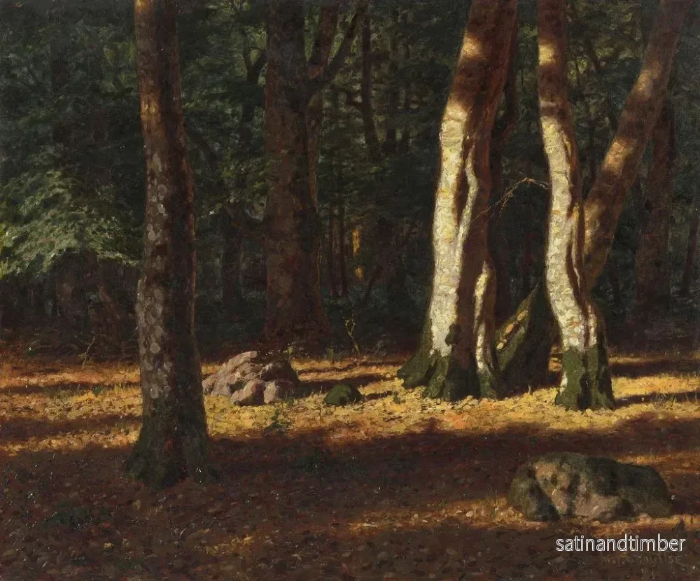 Reproduktion av målningen av Fontainebleau-skogen på hösten - Ivan Fedorovitch Choultse - Bild 2