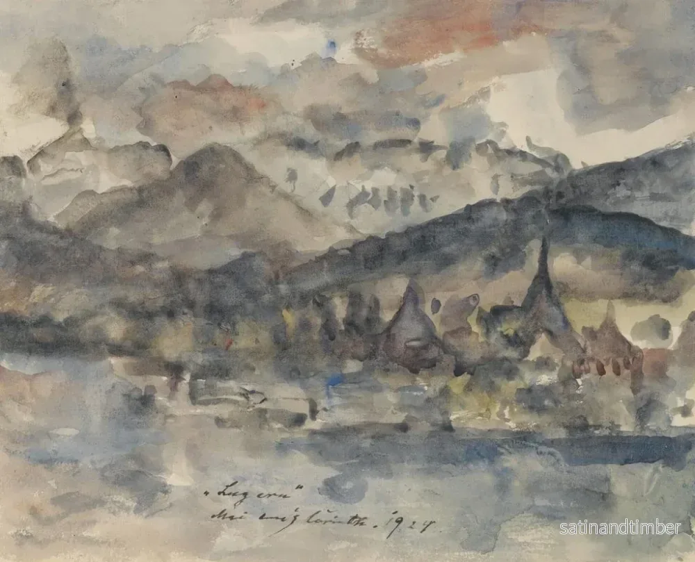 Reproduktion av målningen Vue de Lucerne - Lovis Corinth - Bild 2