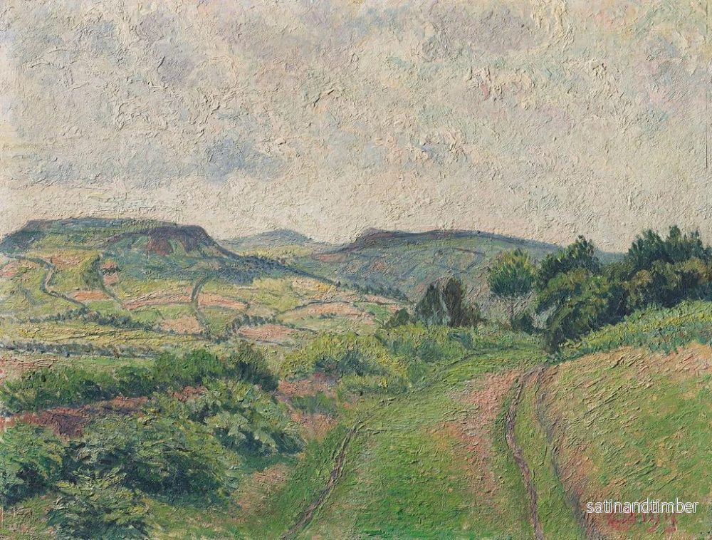 Reproduktion av målningen av ett böljande landskap - Lucien Pissarro - Bild 2