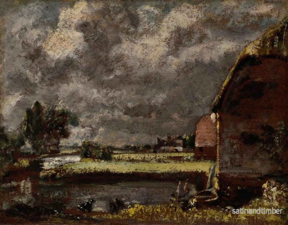 Reproduktion av tavlan En vy över stränderna vid floden Stour - John Constable - Bild 2