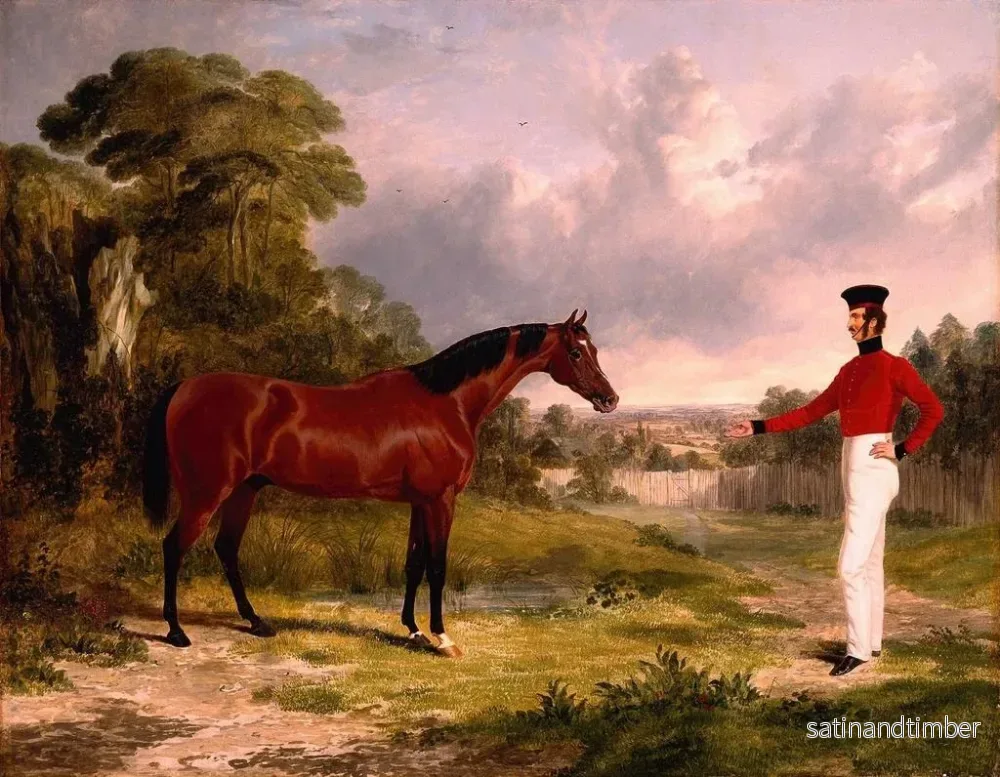 Reproduktion av målningen En soldat med en officer på häst - John Frederick Herring den äldre - Bild 2